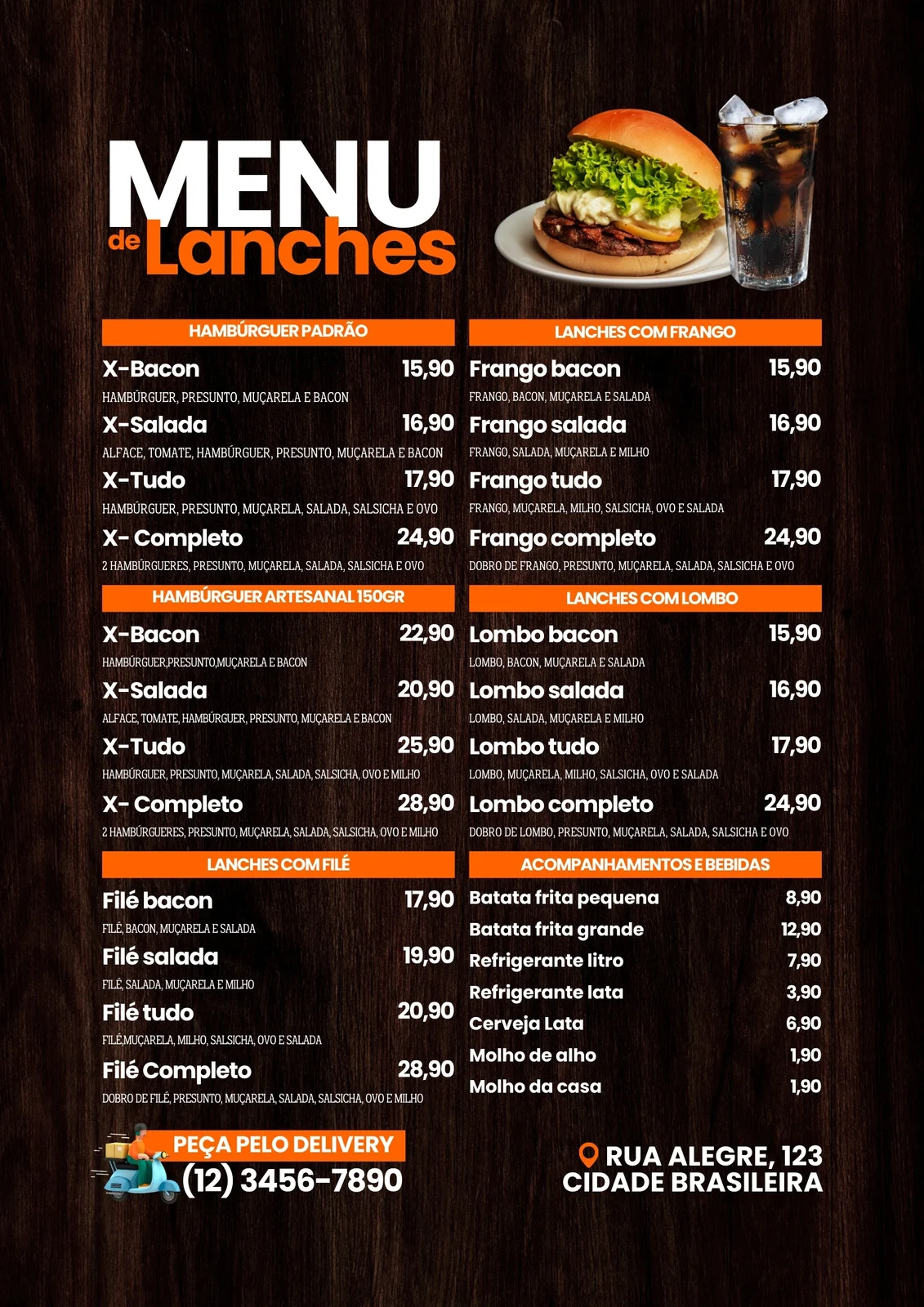 Menu Cachorros-Quentes
